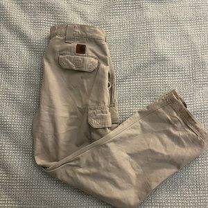 White/Cream Carhartt Carpenter Pants